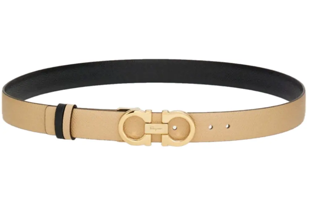 Thắt Lưng Salvatore Ferragamo Gancini Belt ‘Macadamia’ 23A565-674559