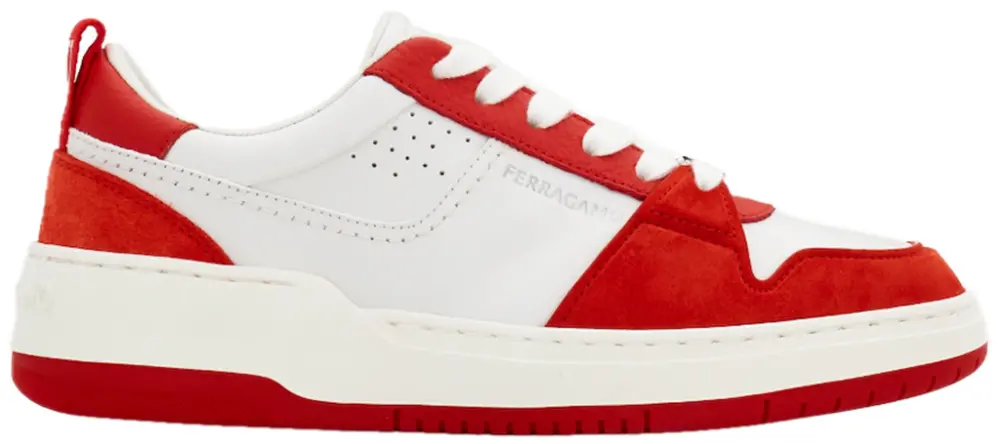 Giày Salvatore Ferragamo Suede Patch Skate Sneaker ‘Red’ 030568-769650