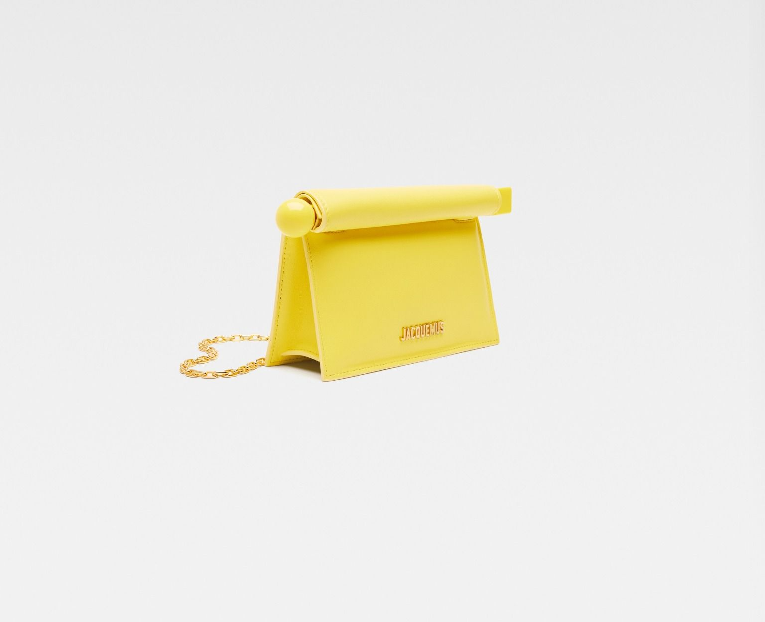Túi Jacquemus Small Rond Carré ‘Yellow’ 241BA392-3171-250 - Ảnh 3