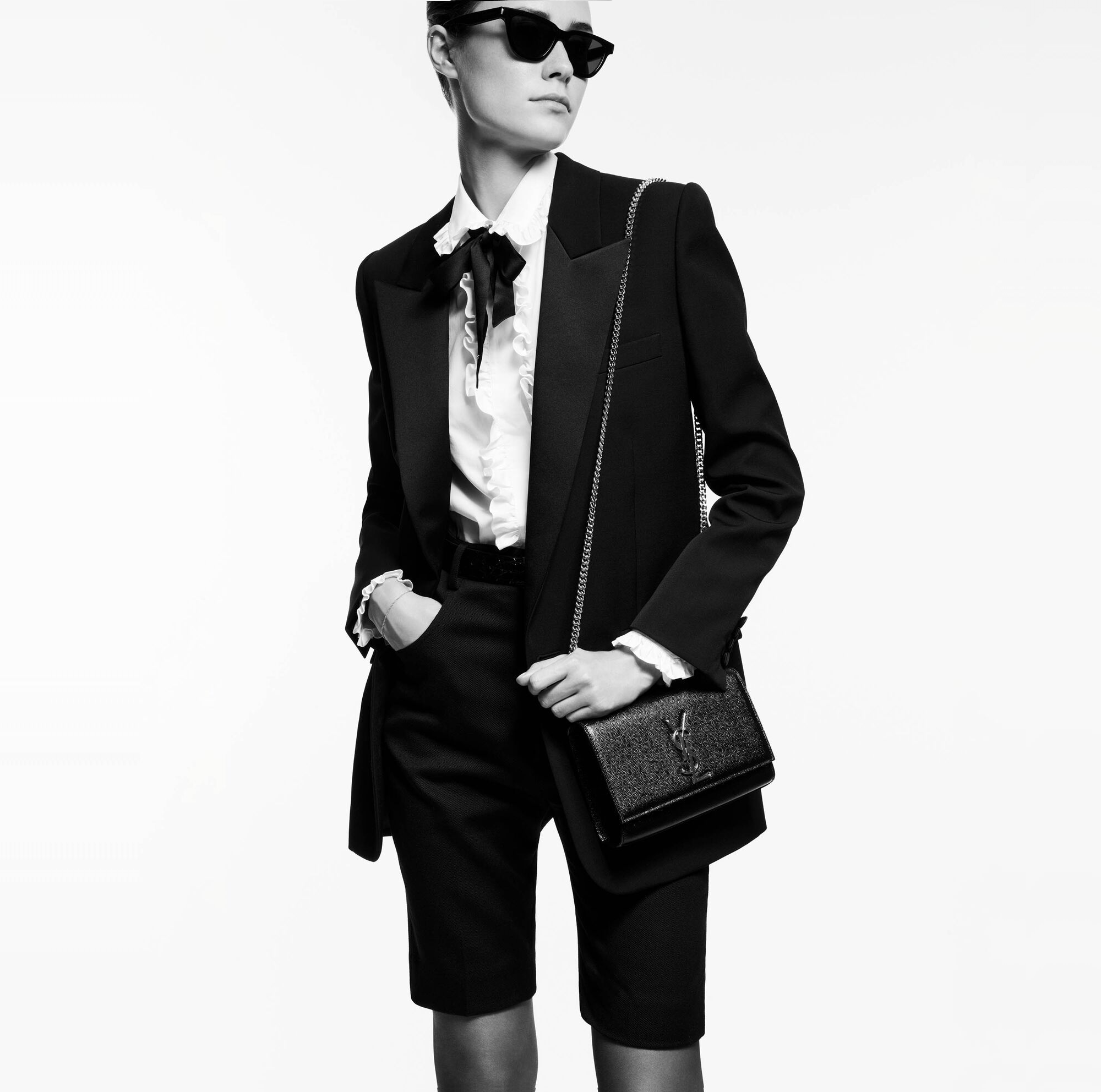 Alternative view of Túi Saint Laurent Kate Small ‘Black’ 469390BOW0J1000
