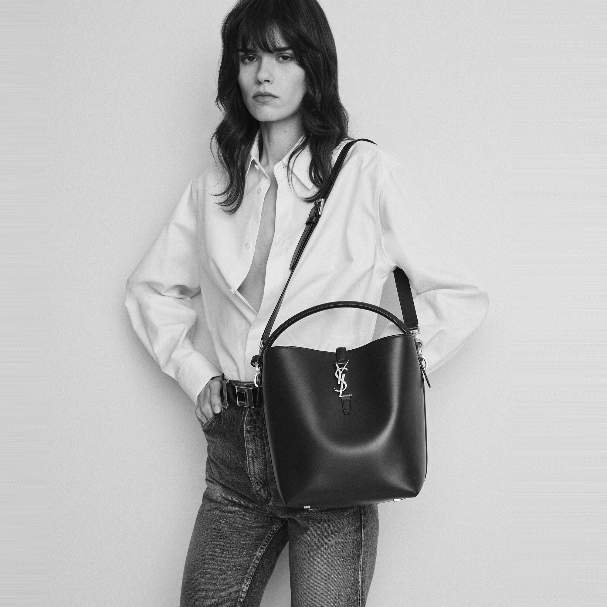 Túi Saint Laurent Le 37 ‘Rouge Cabernet’ 7428282R20W6195 - Ảnh 2