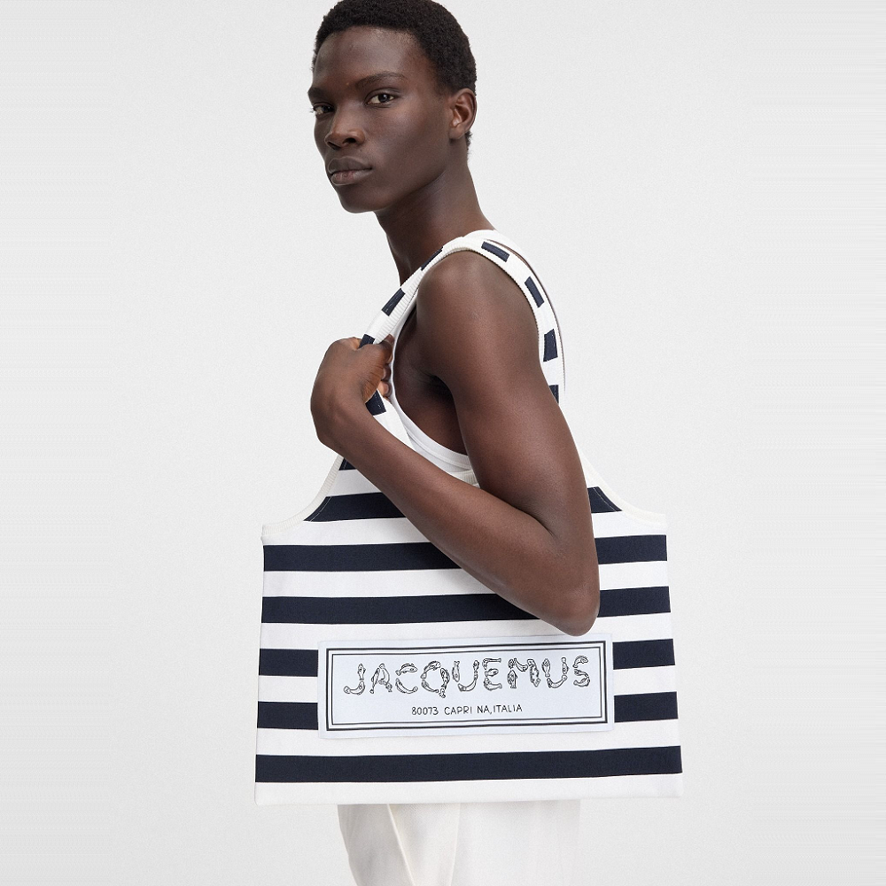 Túi Jacquemus The Marcel ‘Navy’ 243BA376-2422-045 - Ảnh 2