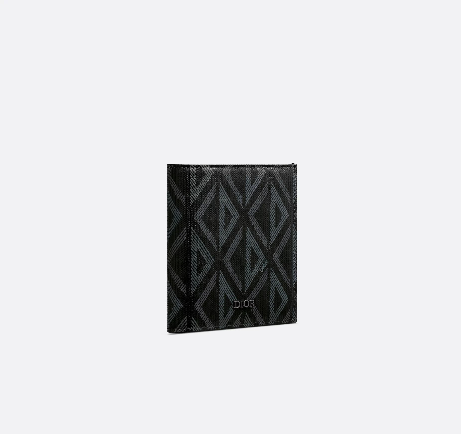 Alternative view of Ví Dior Vertical Bifold Wallet ‘Black’ 2ESBH072DCO-H43E