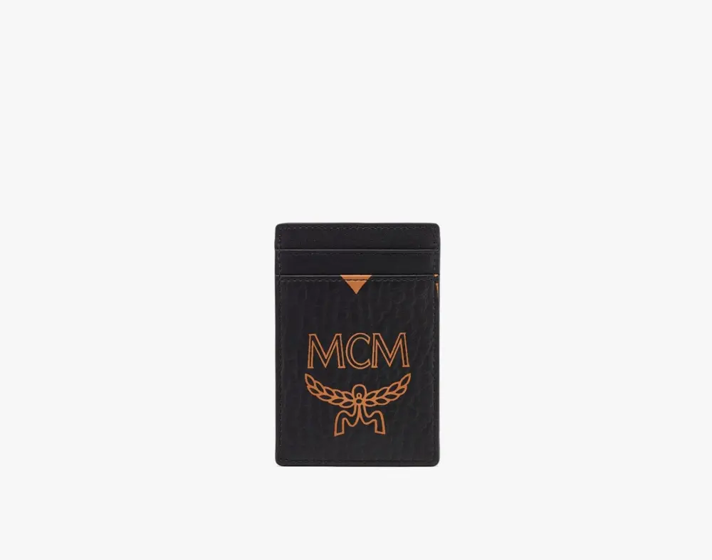 Ví MCM Aren Money Clip Card Case 'Black' MXCDATA02BK001 - Ảnh 3