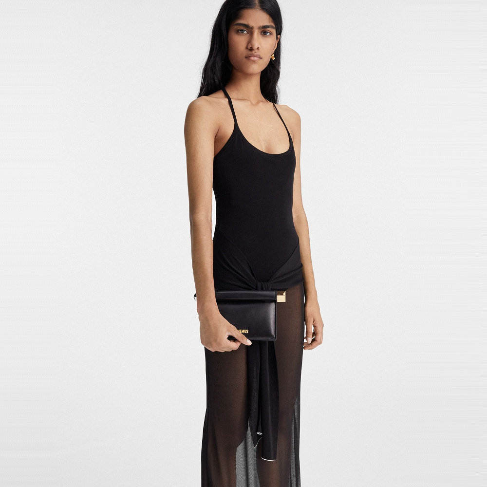 Túi Jacquemus Small Rond ‘Black’ 241BA392-3171-990 - Ảnh 2