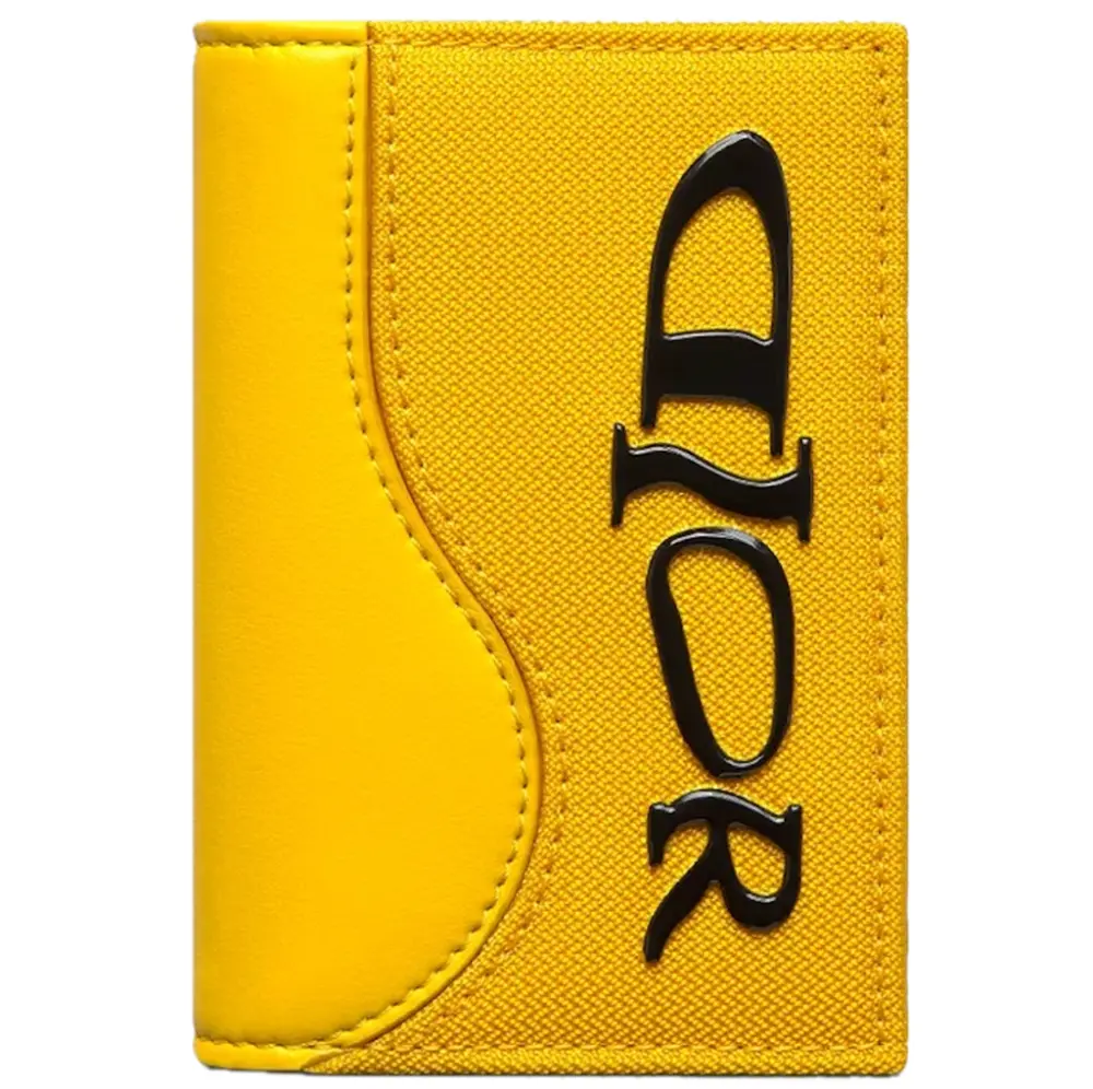 Ví Dior Lewis Hamilton Saddle Card Holder ‘Yellow’ 2ADCH169LWH-H20E