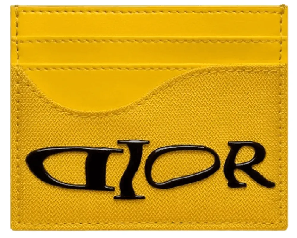 Ví Dior Lewis Hamilton Saddle Card Holder ‘Yellow’ 2ADCH164LWH-H20E