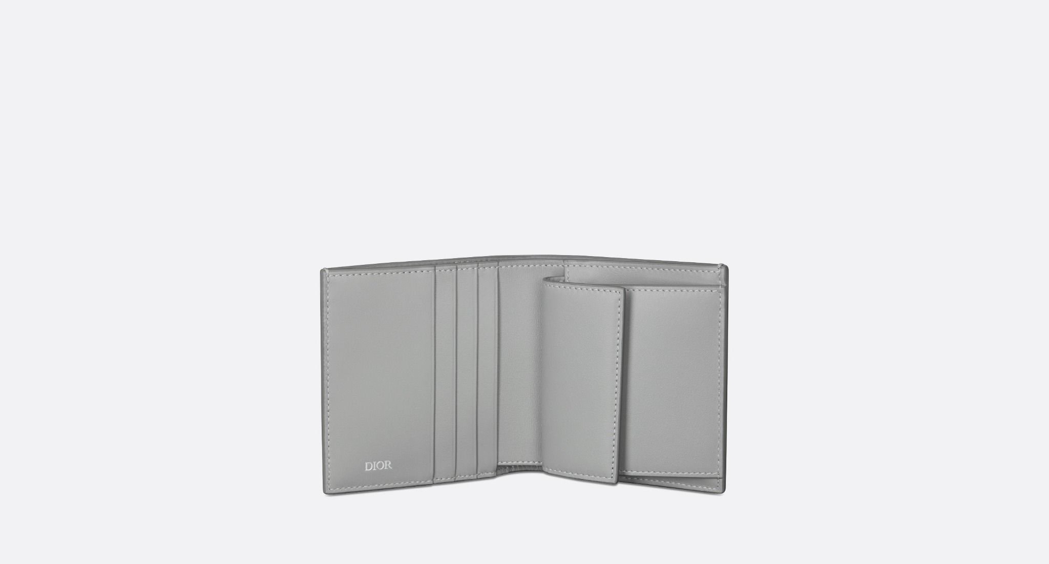 Alternative view of Ví Dior Compact Vertical Wallet ‘Gray’ 2ESBC072DCO-H42E