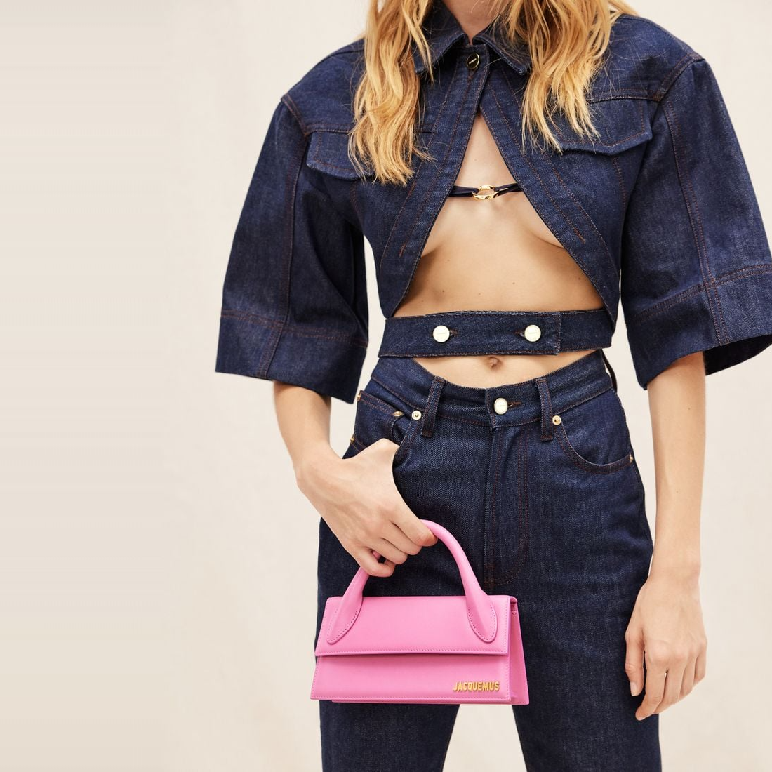 Alternative view of Túi Jacquemus Le Chiquito Long ‘Pink’ 213BA004-3060-430