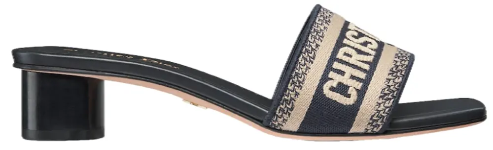 Dép Dior Dway Heeled Slide ‘Blue’ KCQ915ERC-S56B