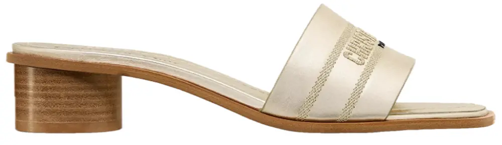 Dép Dior Dway Heeled Slide ‘Gold’ KCO164LCY-S49K