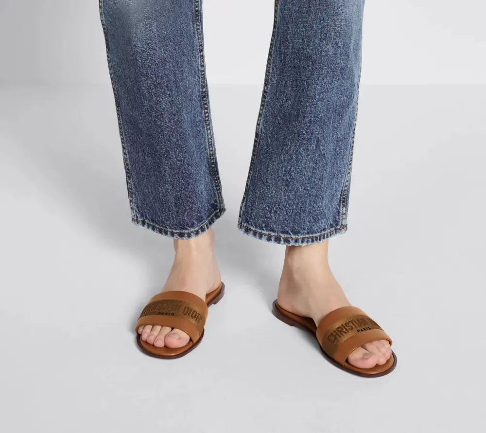 Dép Dior Dway Slide ‘Camel’ KCQ986CEY-S17T - Ảnh 3