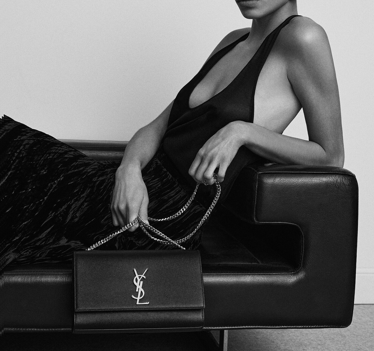 Alternative view of Túi Saint Laurent Kate ‘Blanc’ 364021BOW0J9207