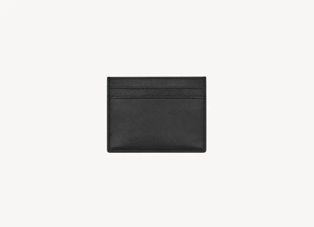 Alternative view of Ví Saint Laurent Paris Card Case ‘Black’ 375946AACLX1000