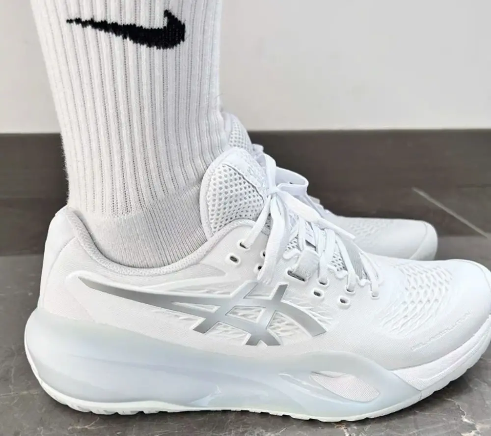 Alternative view of Giày Asics Gel Resolution X ‘White Pure Silver’ 1042A279-100