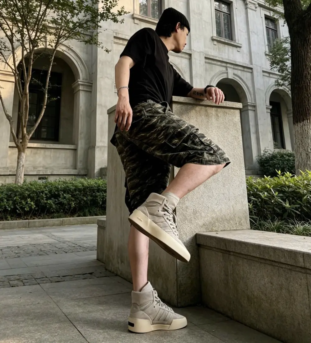 Alternative view of Giày Adidas Athletics ’86 Hi x Fear Of God ‘Sesame’ IF6683