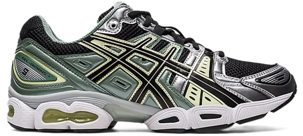 Giày Asics Gel-Nimbus 9 ‘Black Green Yellow Silver’ 1201A424-004