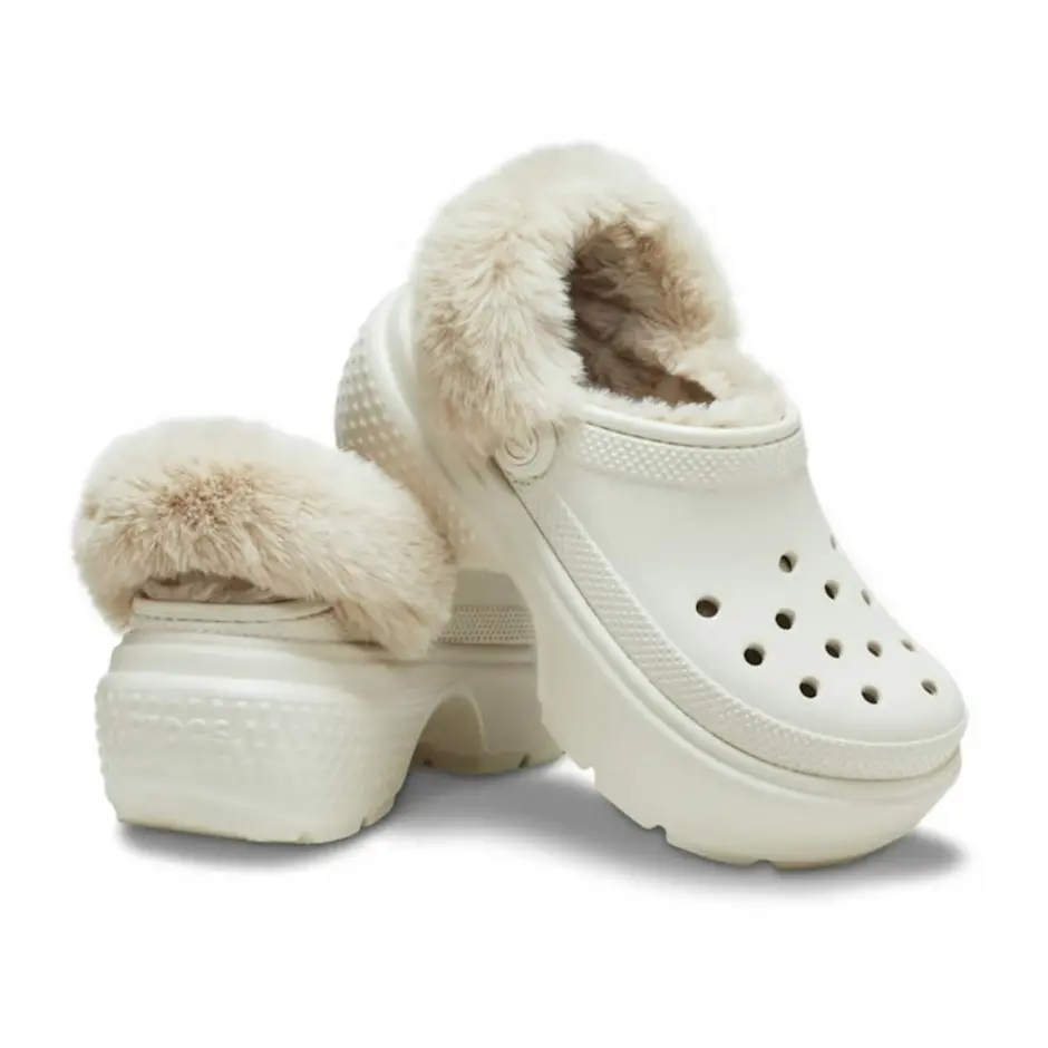 Dép Crocs Stomp Lined Clog ‘Gray’ 208546-160 - Ảnh 7