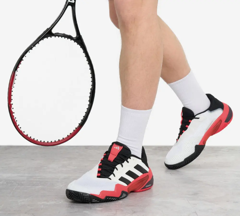 Alternative view of Giày Adidas Barricade 13 ‘White Black Lucid Red’ IH2558