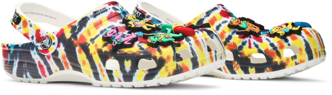 Dép Crocs Grateful Dead x Chinatown Market x Clog ‘Tie Dye’ 207113-90H - Ảnh 4