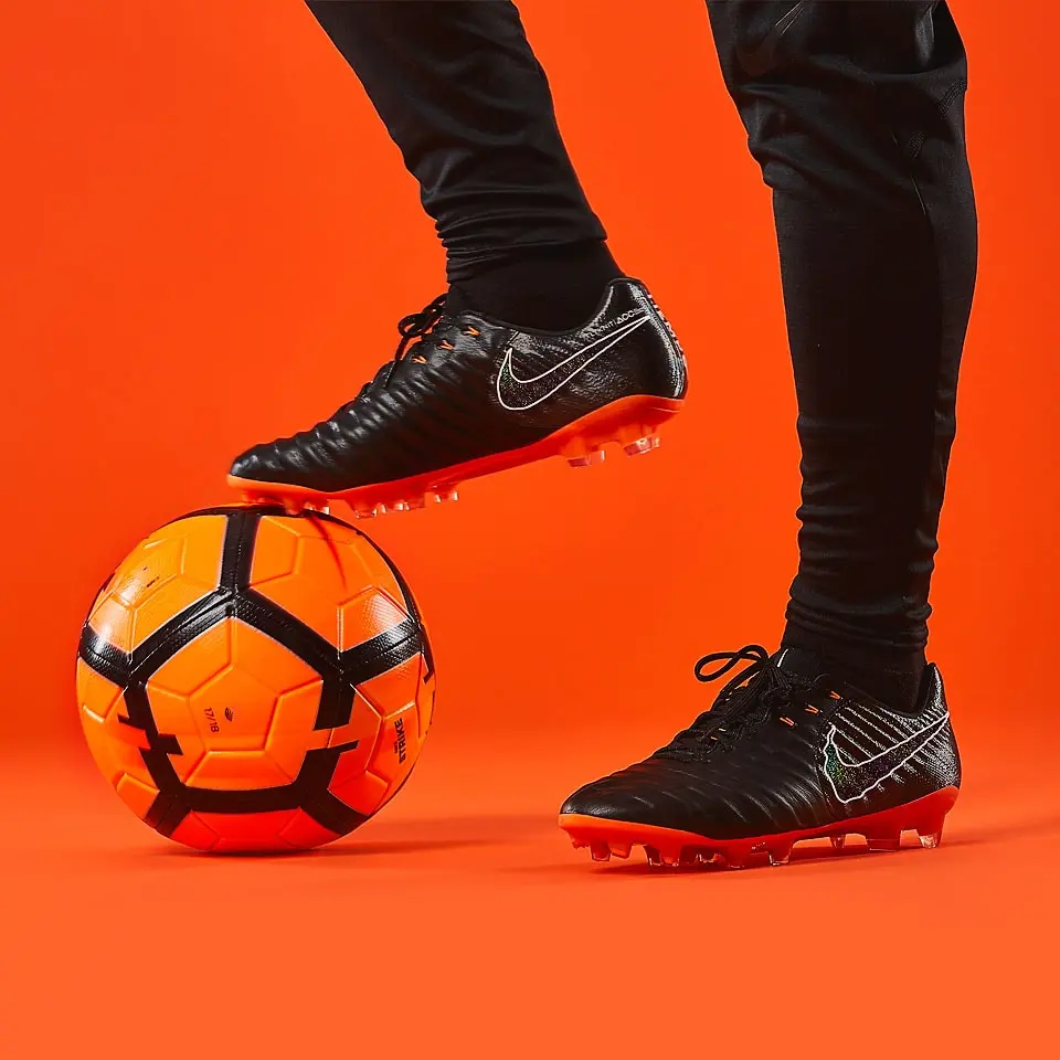 Alternative view of Giày Nike Tiempo Legend 7 Elite FG ‘Black Total Orange’ AH7238-080