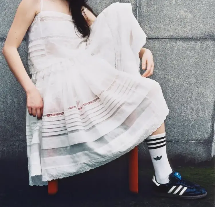 Alternative view of Giày Adidas Samba x Caroline Hu x CLOT ‘Black’ JQ4749