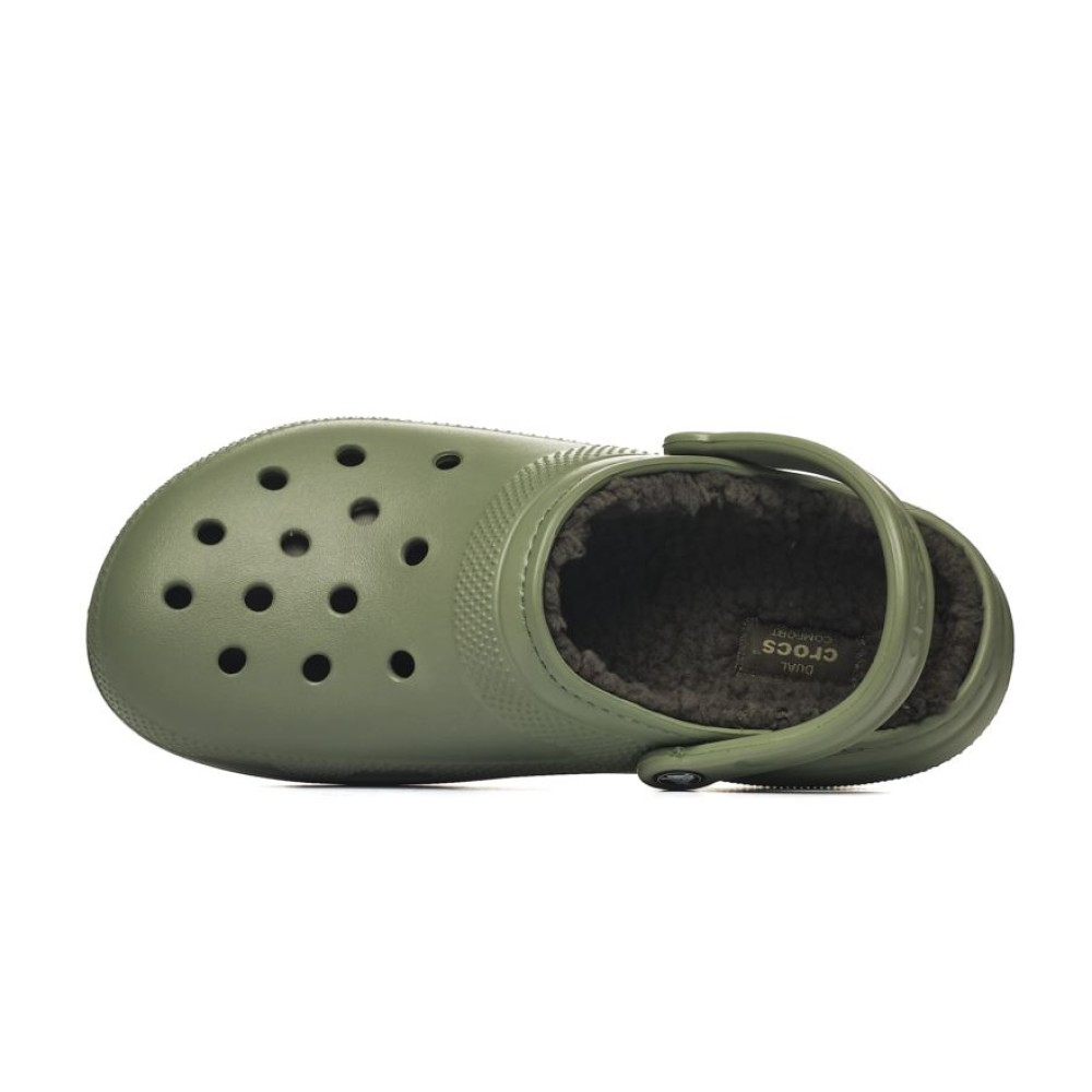 Dép Crocs Classic Lined Clog ‘Moss’ 203591-3WP - Ảnh 5