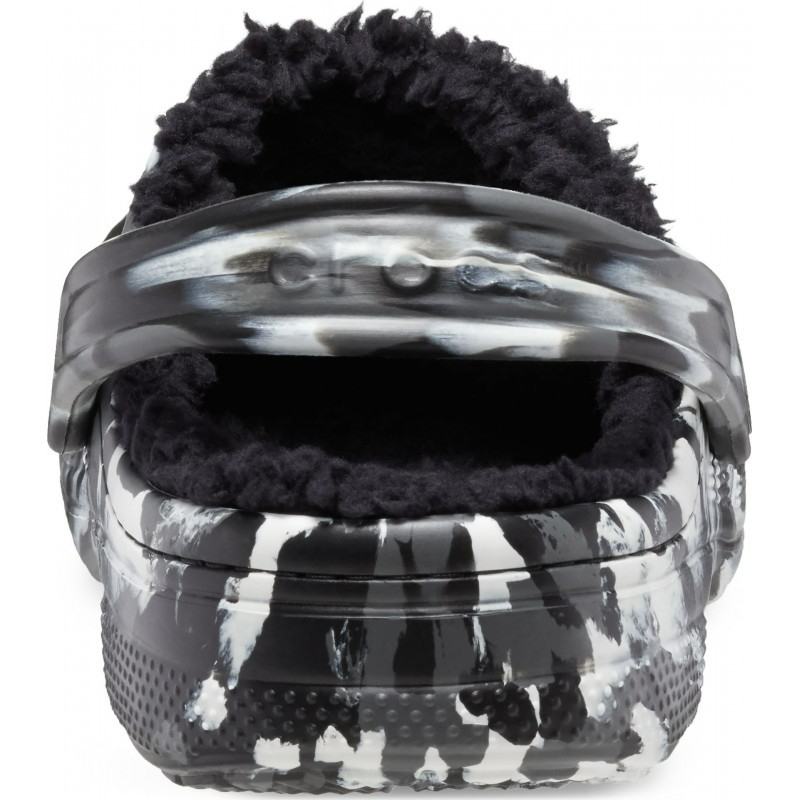 Dép Crocs Baya Lined Marbled Clog ‘Black White’ 208333-0C4 - Ảnh 5