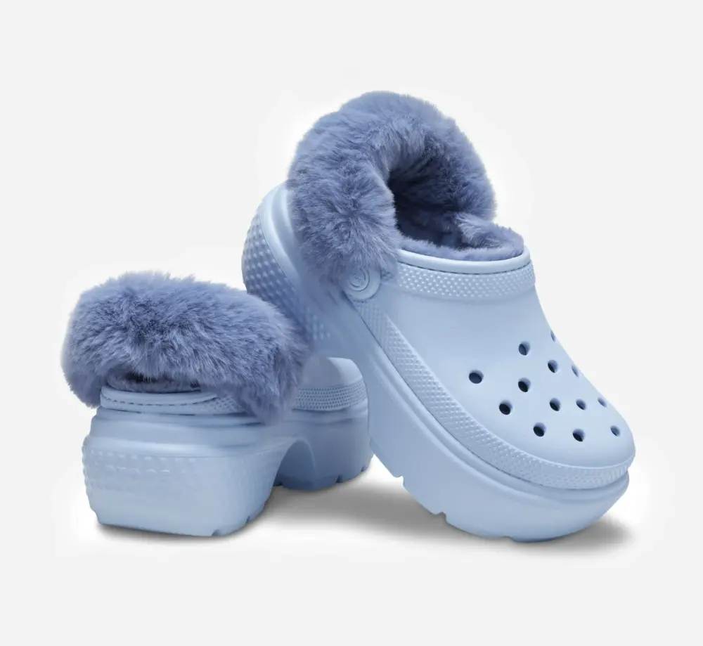 Alternative view of Dép Crocs Stomp Lined Clog ‘Blue Calcite’ 208546-4NS