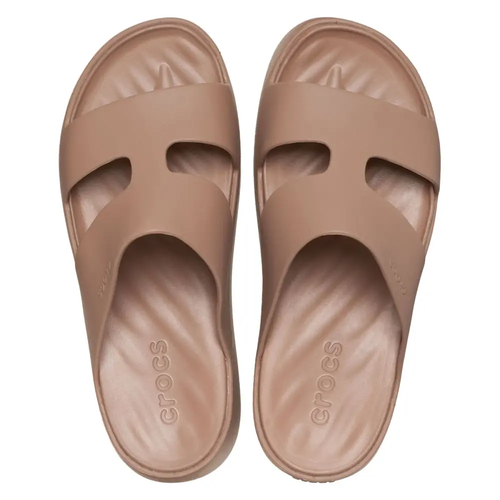 Alternative view of Dép Crocs Getaway Platform H-strap ‘Latte’ 209409-2Q9