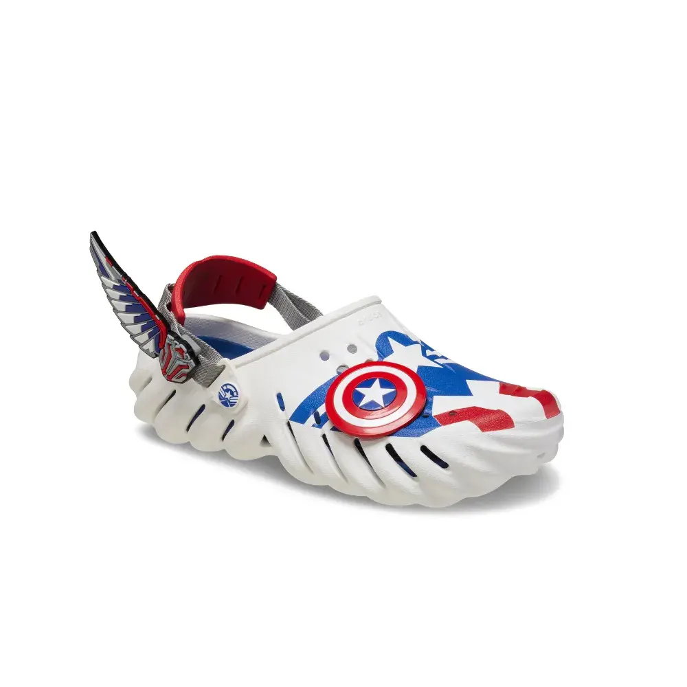 Dép Crocs Echo Clog x Marvel ‘Captain America’ 209478-100 - Ảnh 5