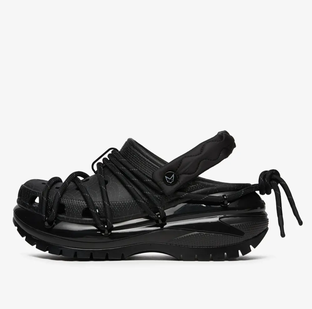 Dép Crocs Mega Crush x Rauw Alejandro Clog ‘Black’ 210486-001 - Ảnh 5