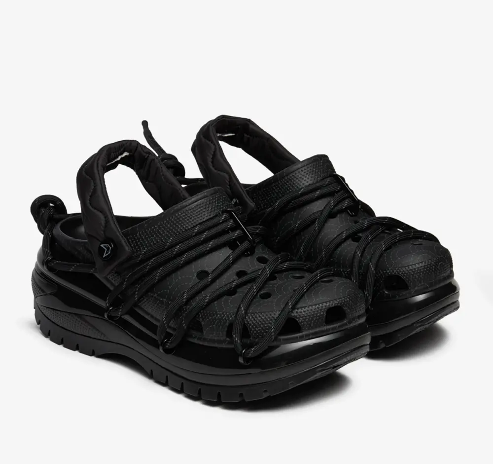 Dép Crocs Mega Crush x Rauw Alejandro Clog ‘Black’ 210486-001 - Ảnh 4