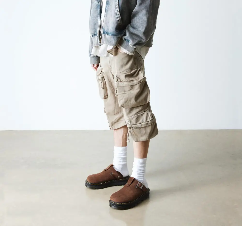 Alternative view of Giày Dr.Martens Zebzag Suede Slingback Platform Mule ‘Brown’ 31938201