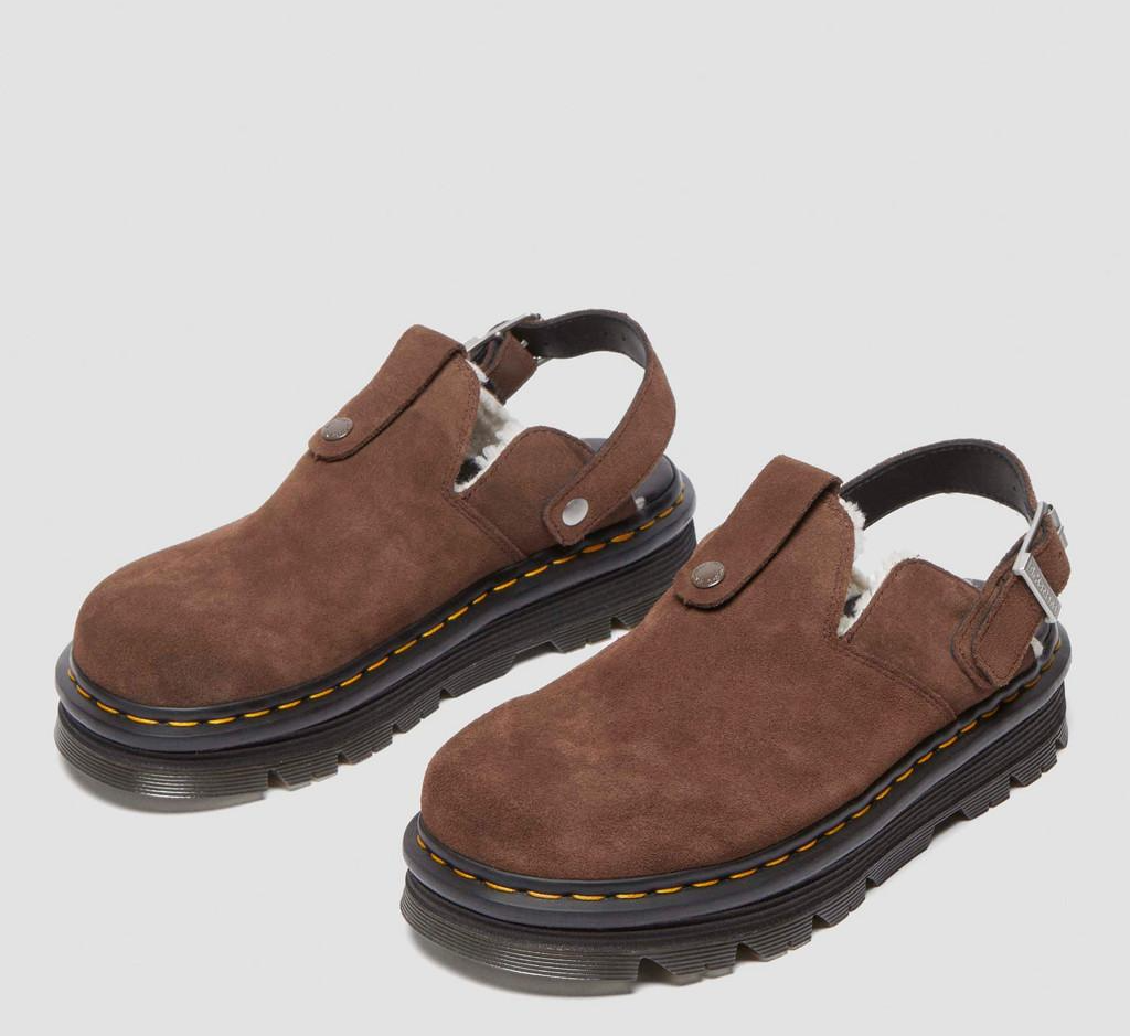 Giày Dr.Martens Zebzag Suede Slingback Platform Mule ‘Brown’ 31938201 - Ảnh 3