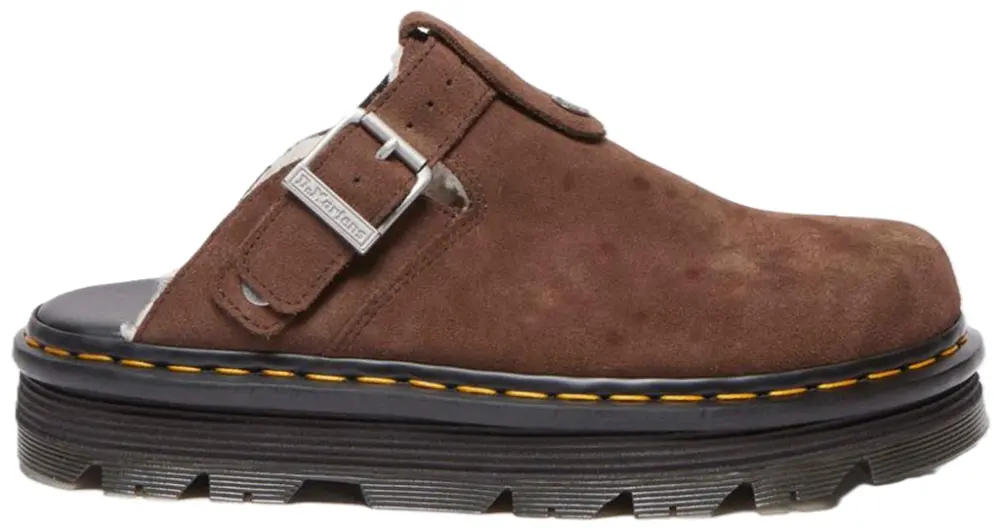 Giày Dr.Martens Zebzag Suede Slingback Platform Mule ‘Brown’ 31938201