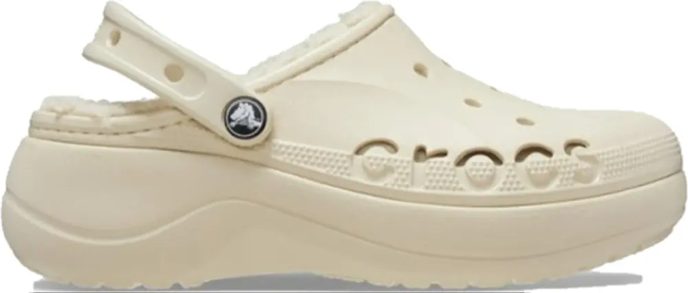 Dép Crocs Baya Platform Lined Clogs ‘Off White’ 208708-11S
