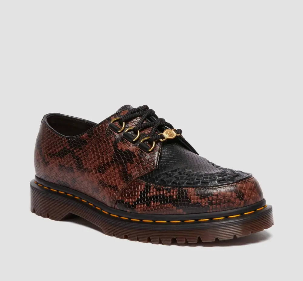 Alternative view of Giày Dr.Martens Ramsey Year Of The Snake Smooth Leather ‘Black Brown’ 40573001