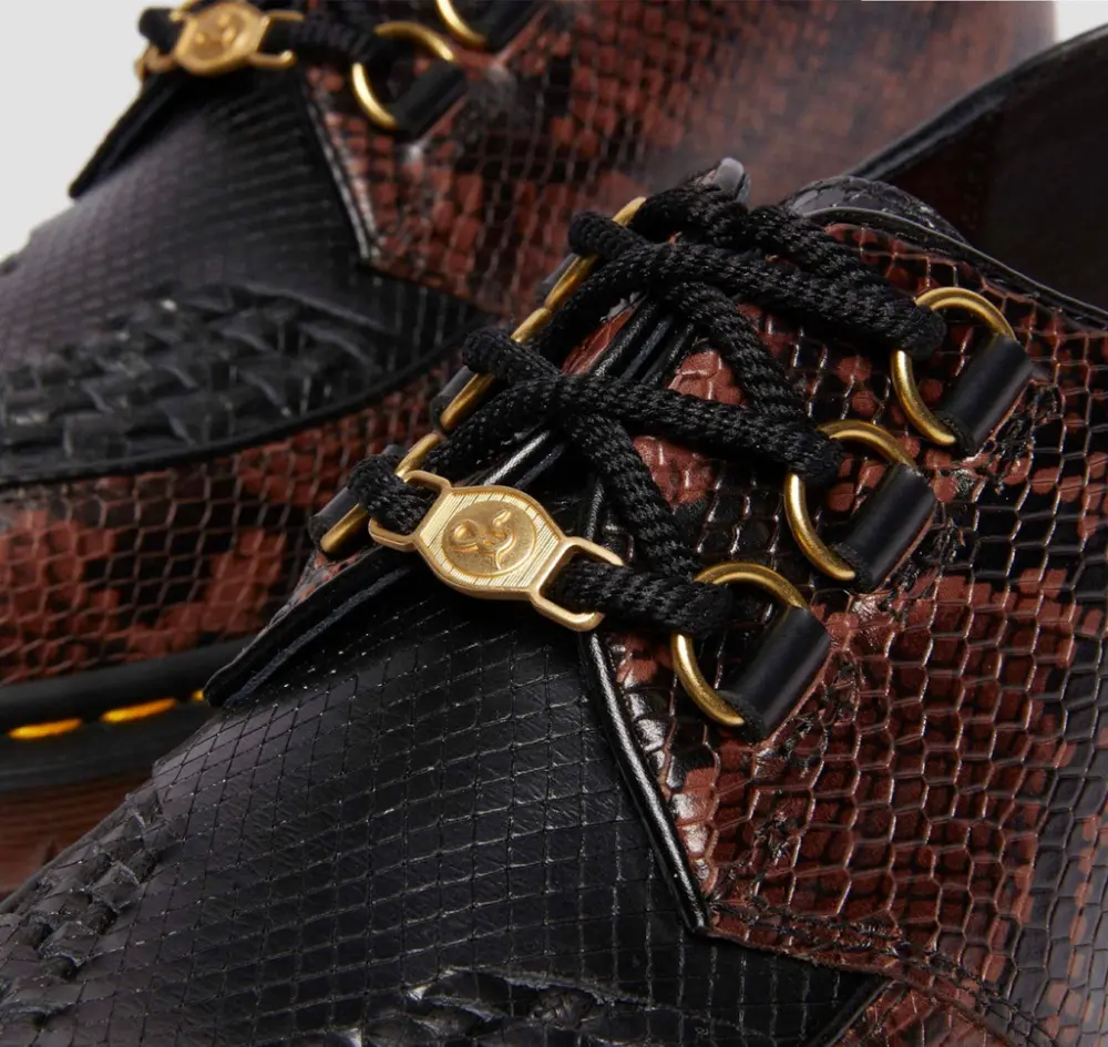 Giày Dr.Martens Ramsey Year Of The Snake Smooth Leather ‘Black Brown’ 40573001 - Ảnh 4