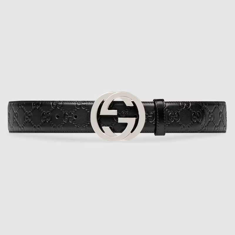 Thắt Lưng Gucci Interlock BLACK Atney 411924-CWC1N-1000 - Ảnh 3