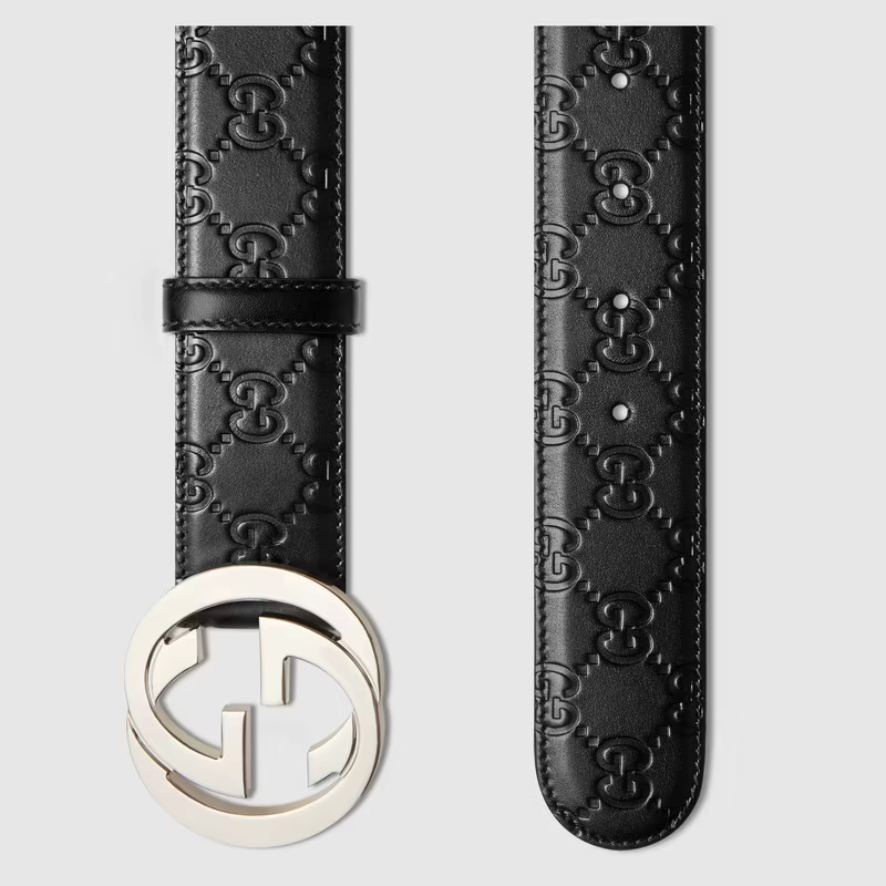 Thắt Lưng Gucci Interlock BLACK Atney 411924-CWC1N-1000 - Ảnh 4