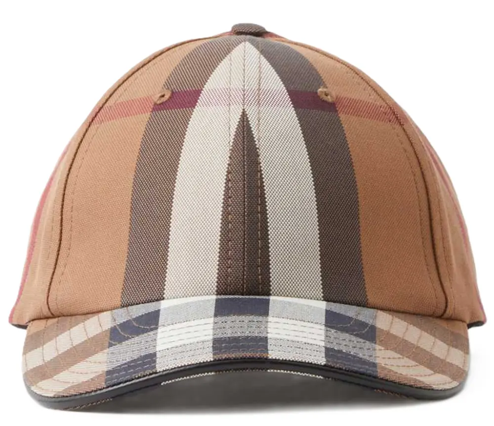Mũ Burberry Logo Detail Check Baseball Cap ‘Brown’ 80560801