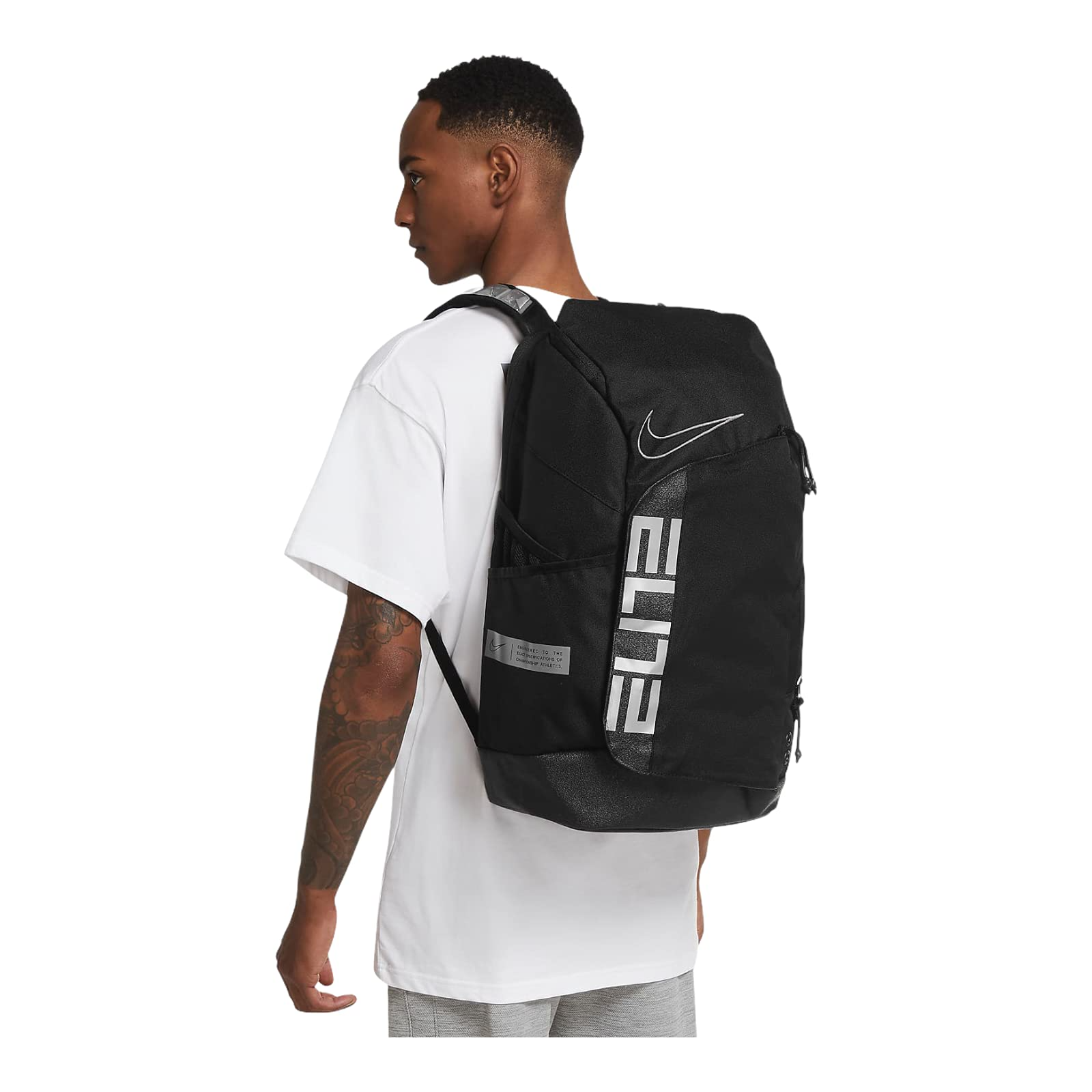 Alternative view of Balo Nike Elite Pro Basketball Backpack ‘Black’ BA6164-014