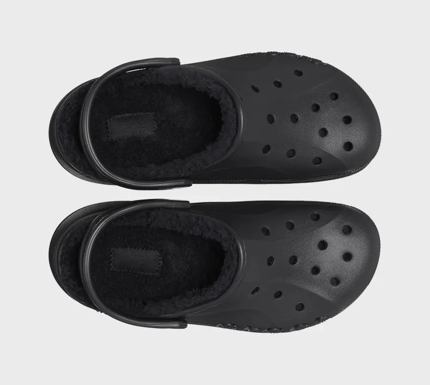 Dép Crocs Baya Platform Lined Clogs ‘Black’ 208708-001 - Ảnh 3