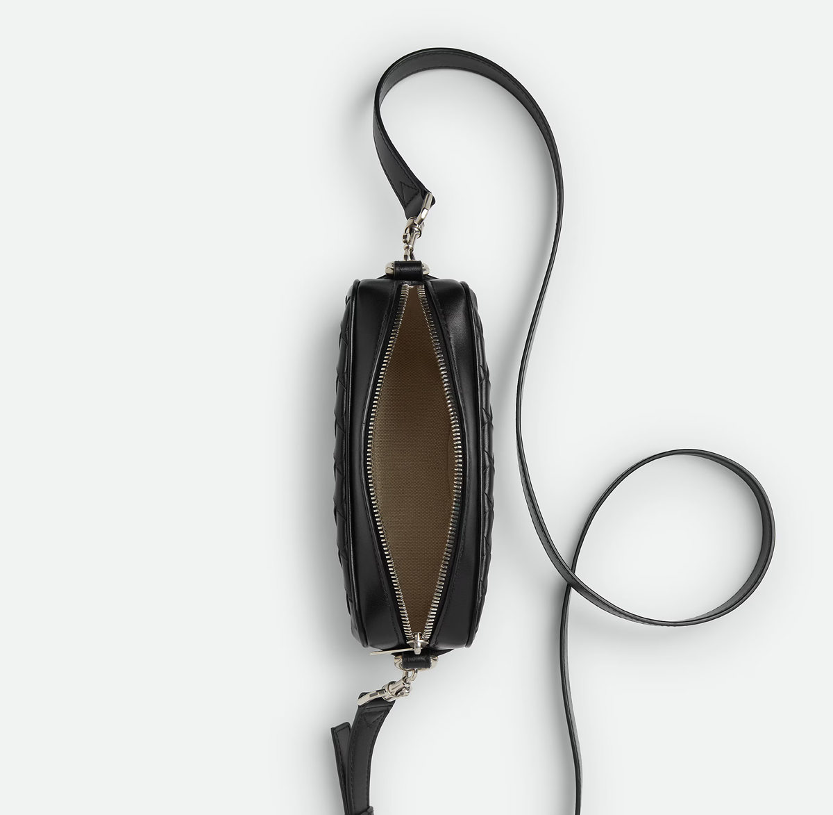 Túi Bottega Veneta Mini Intrecciato Camera Bag ‘Black’ 765911V2HL18803 - Ảnh 5