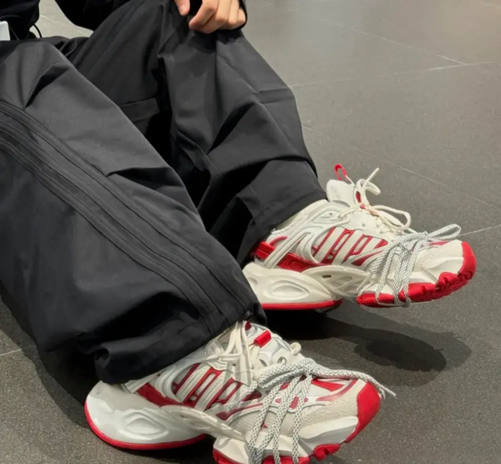Giày Adidas Vento XLG Deluxe ‘White Red’ JS1590 - Ảnh 5