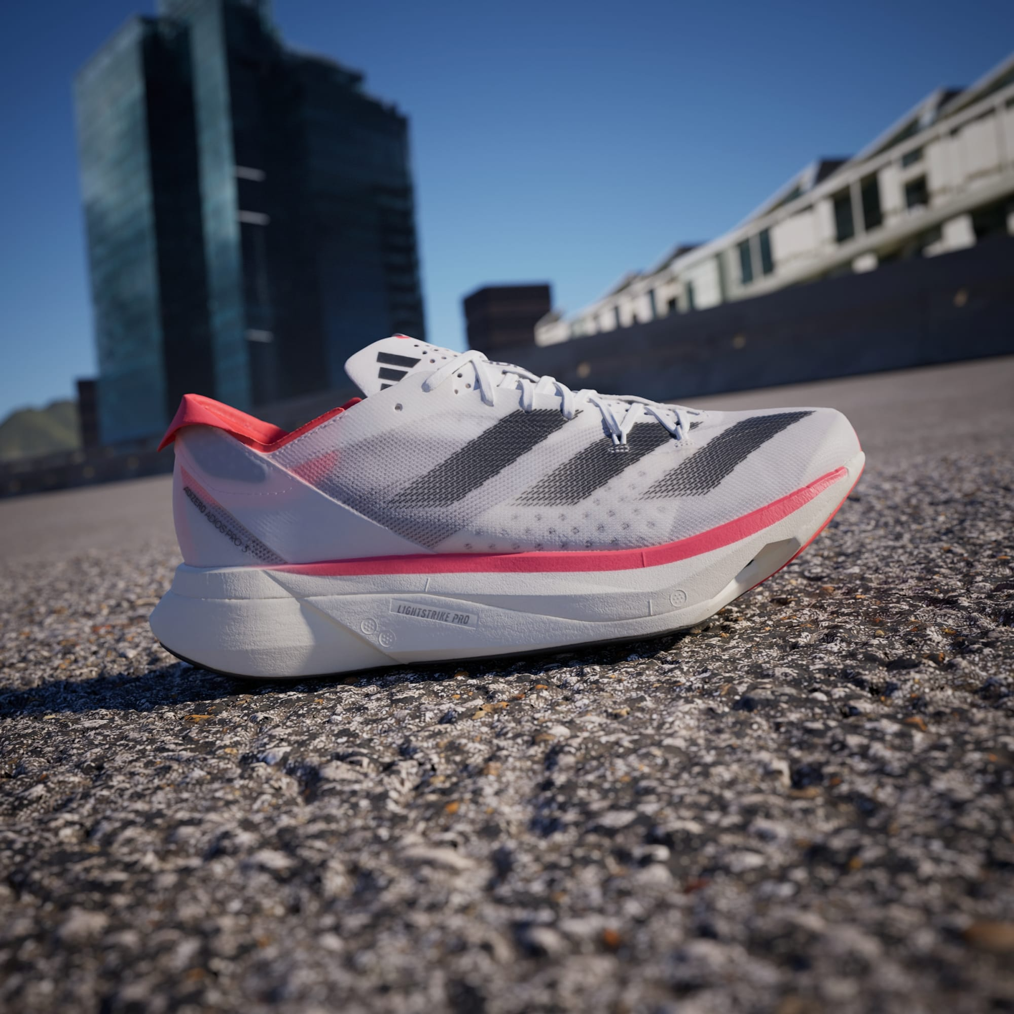 Giày Adizero Adios Pro 3 ‘White Solar Red’ IE1053 - Ảnh 5