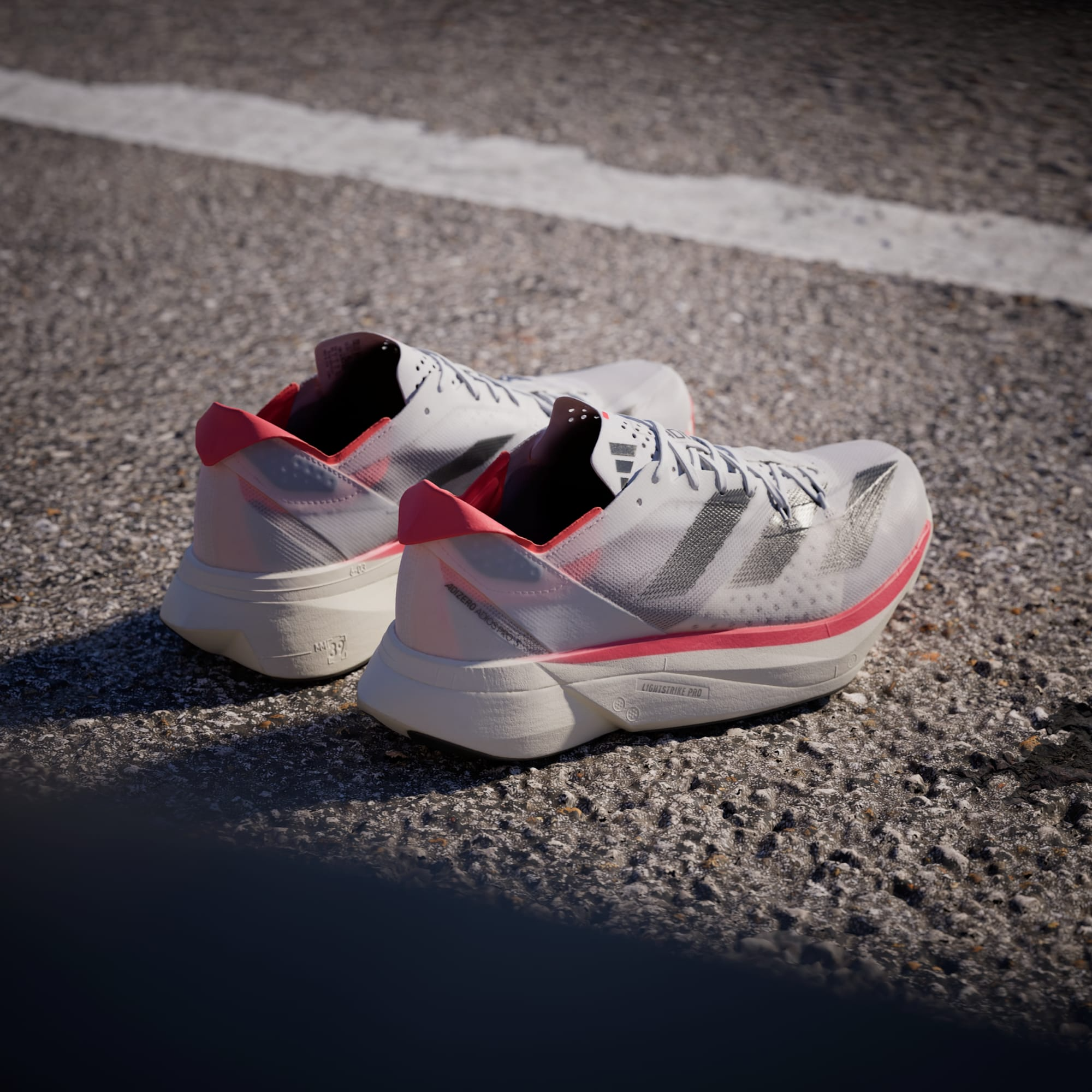 Giày Adizero Adios Pro 3 ‘White Solar Red’ IE1053 - Ảnh 3