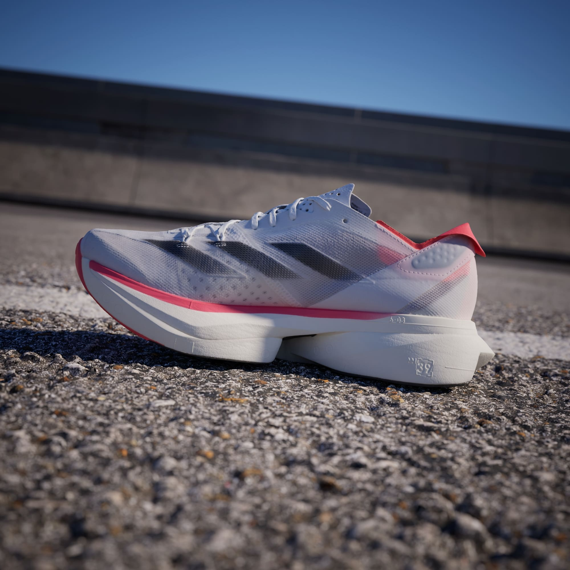 Giày Adizero Adios Pro 3 ‘White Solar Red’ IE1053 - Ảnh 2