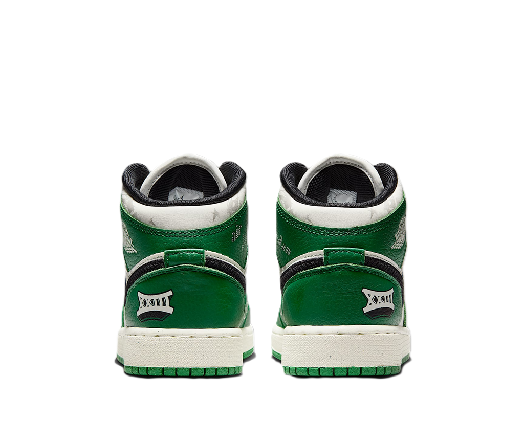 Giày Nike Air Jordan 1 Mid SE GS ‘Overbranded’ HF3200-300 - Ảnh 4